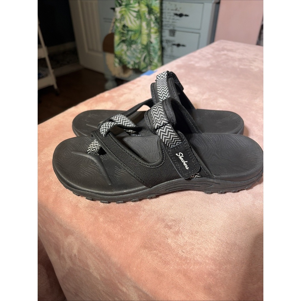 Skechers Women's Splendor Go Walk Flex Slip On Comfort Sandals Black Size: 9 - Picture 3 of 6